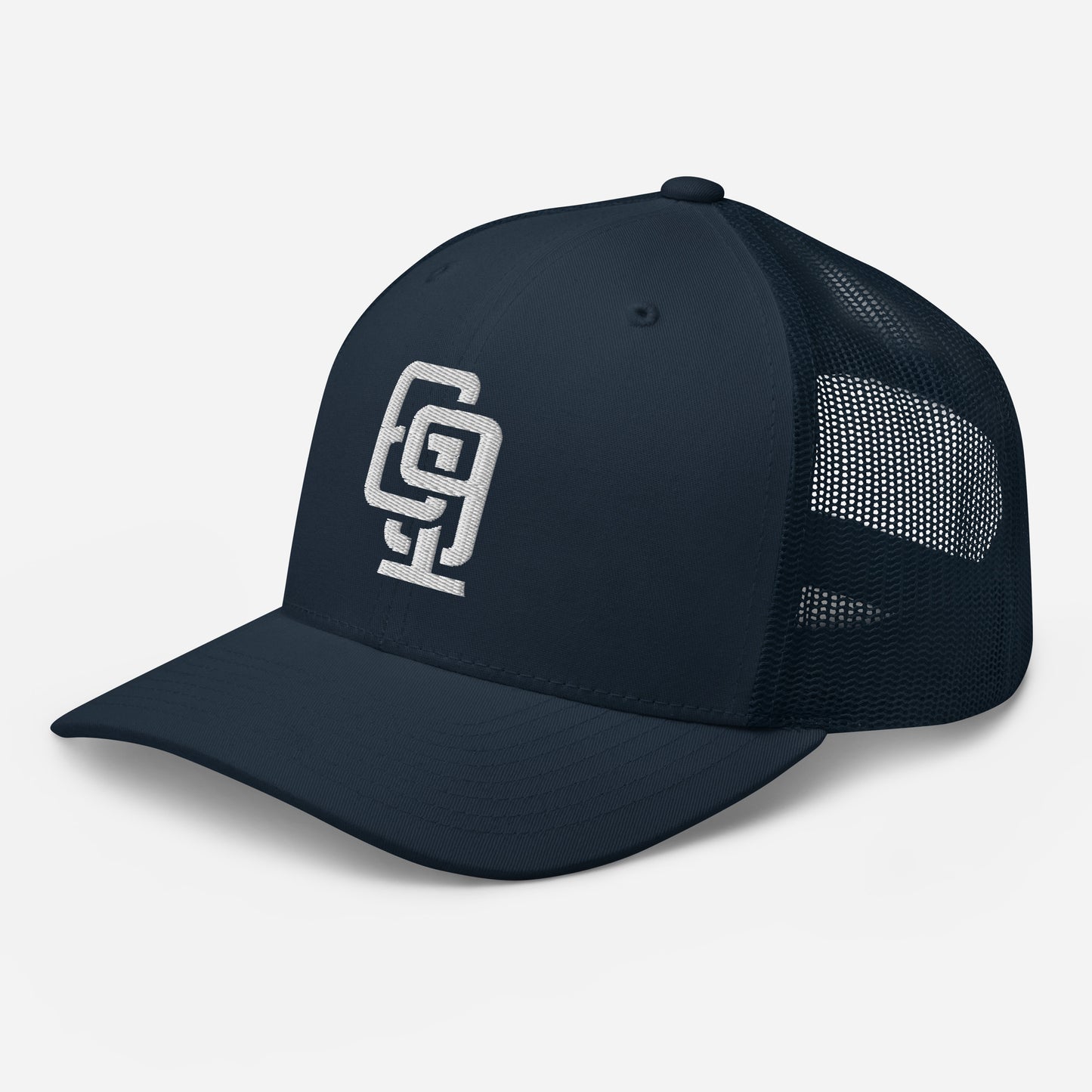 "619" Retro Trucker Hat | Yupoong 6606 | E Luna Brand CLASSIC Solocrest 1 White Thread Front Logo