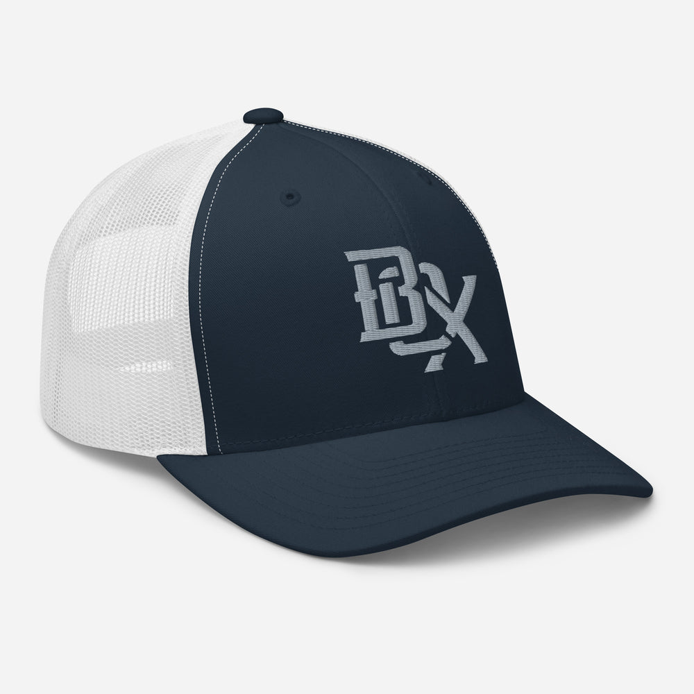 "BOX" Retro Trucker Hat | E Luna Brand CORE | 1 Grey Thread Logo