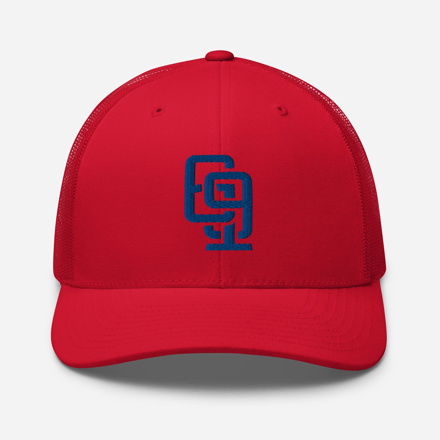 "619" Retro Trucker Hat | Yupoong 6606 | E Luna Brand CLASSIC Solocrest 1 Royal Thread Front Logo