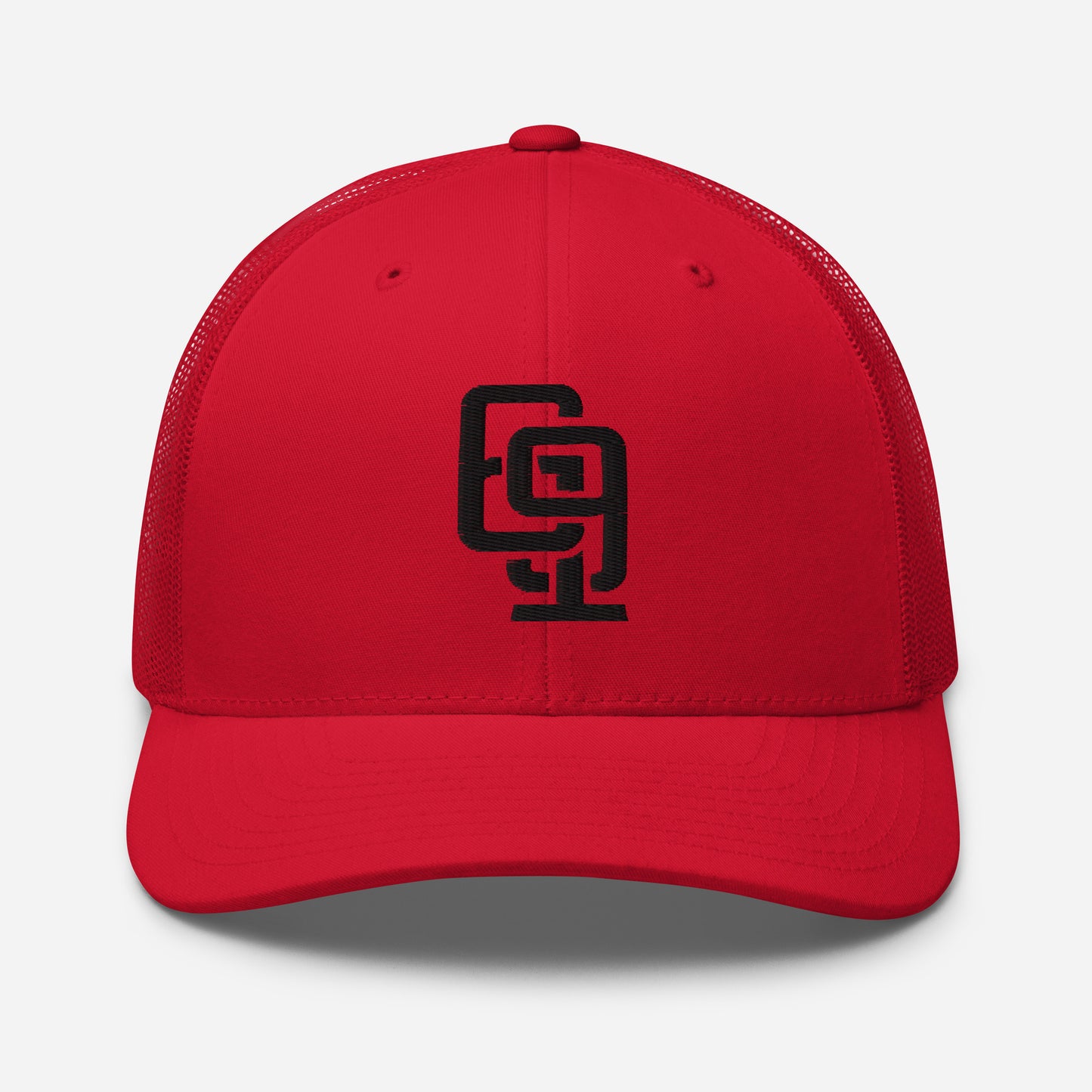 "619" Retro Trucker Hat | Yupoong 6606 | E Luna Brand CLASSIC Solocrest 1 Black Thread Front Logo