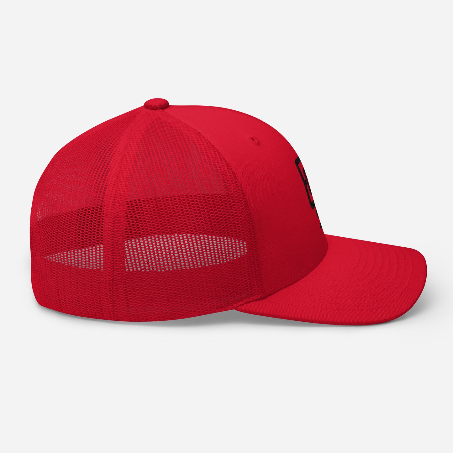 "619" Retro Trucker Hat | Yupoong 6606 | E Luna Brand CLASSIC Solocrest 1 Black Thread Front Logo