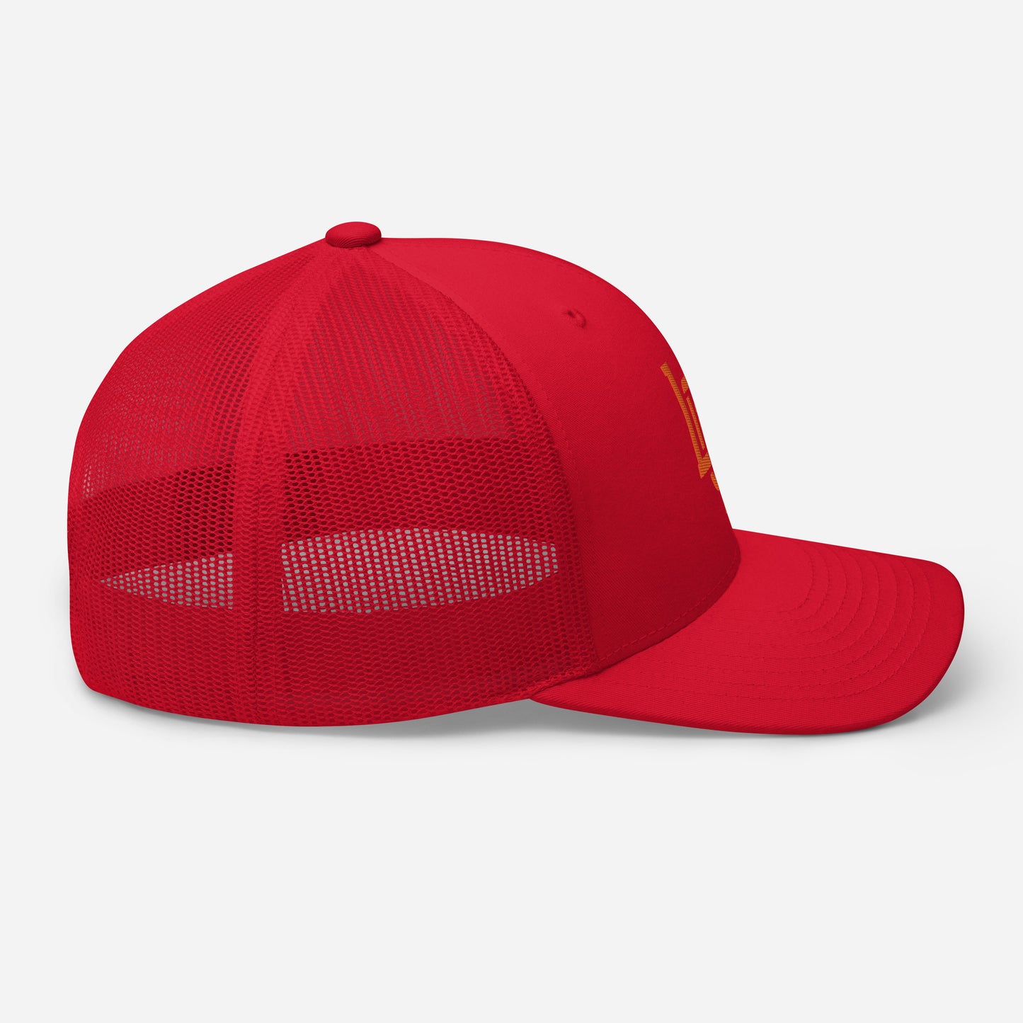 "LOS" Retro Trucker Hat | Yupoong 6606 | E Luna CLASSIC Solocrest 1 Orange Thread Front Logo