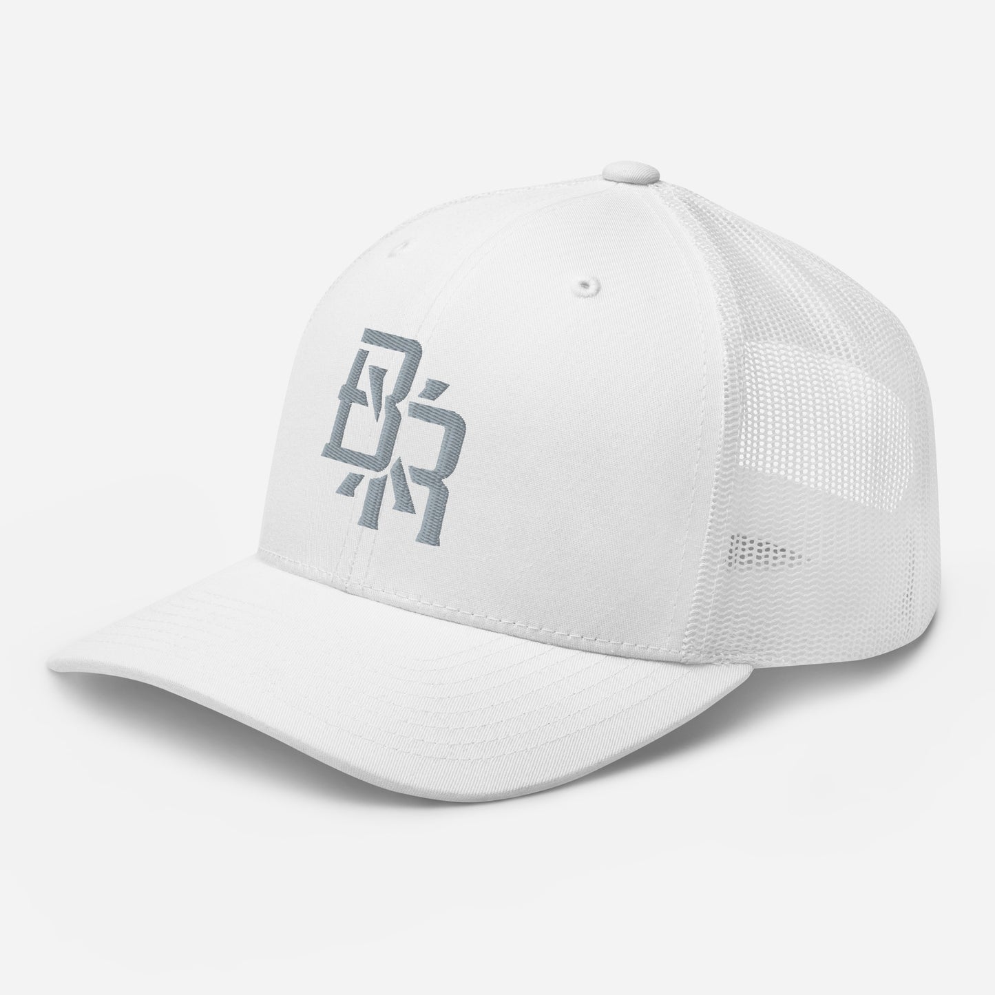 "BXR" Retro Trucker Hat | Yupoong 6606 | E Luna CLASSIC Solocrest 1 Grey Thread Front Logo