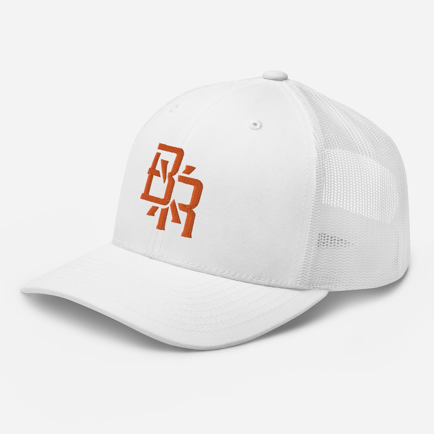 "BXR" Retro Trucker Hat | Yupoong 6606 | E Luna CLASSIC Solocrest 1 Orange Thread Front Logo