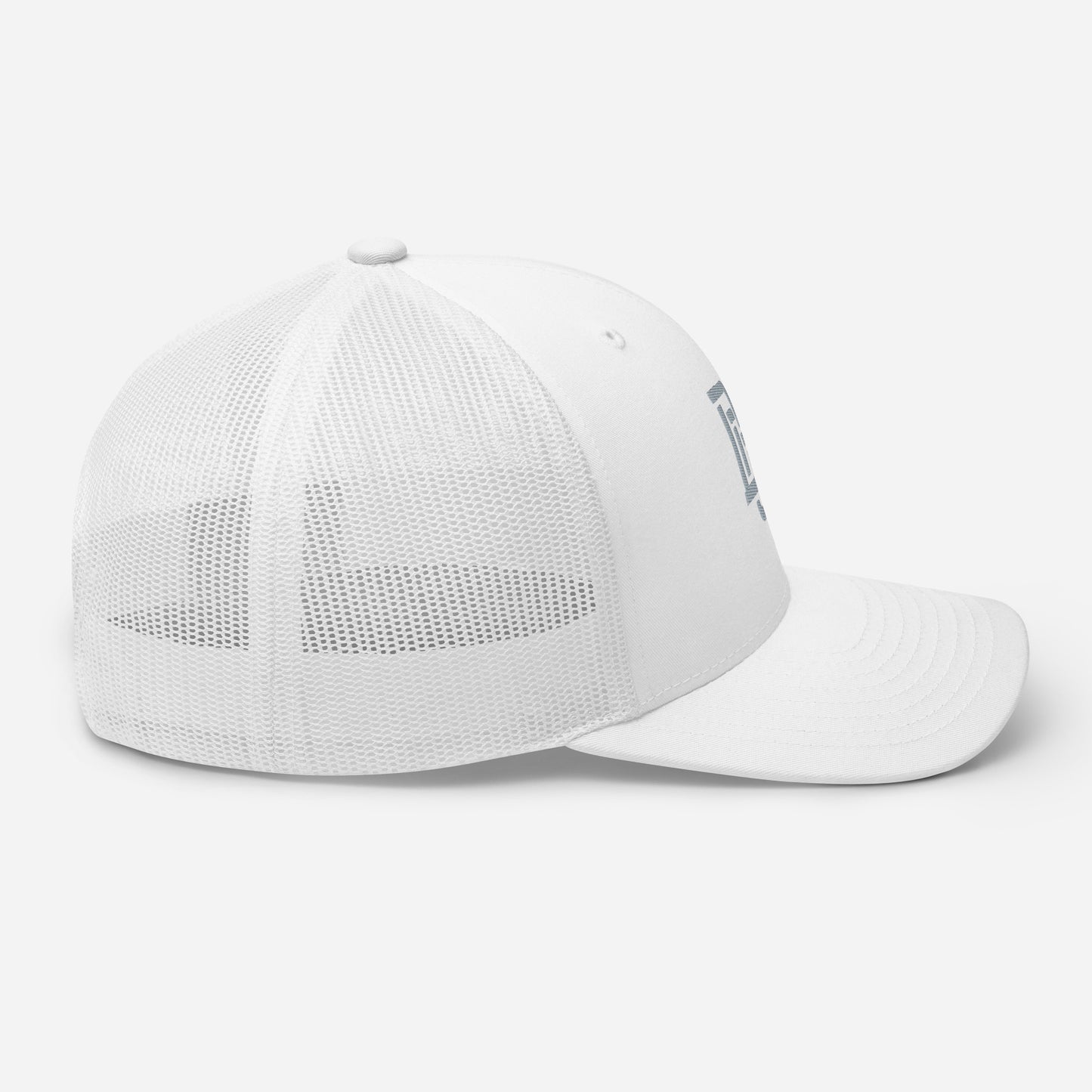 "DGO" Retro Trucker Hat | Yupoong 6606 | E Luna CLASSIC Solocrest 1 Grey Thread Front Logo