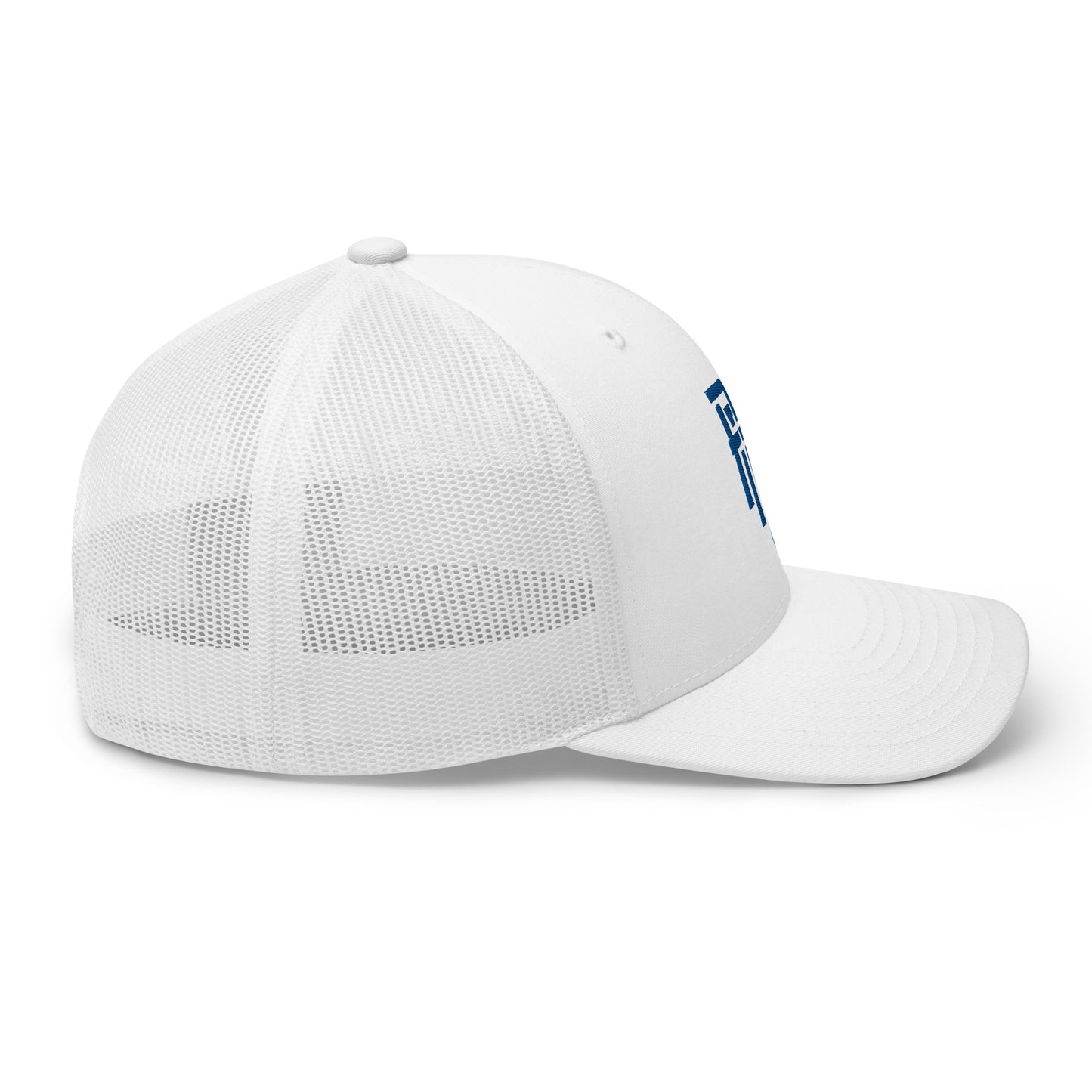 "ANG" Retro Trucker Hat | Yupoong 6606 | E Luna CLASSIC Solocrest 1 Royal Thread Front Logo