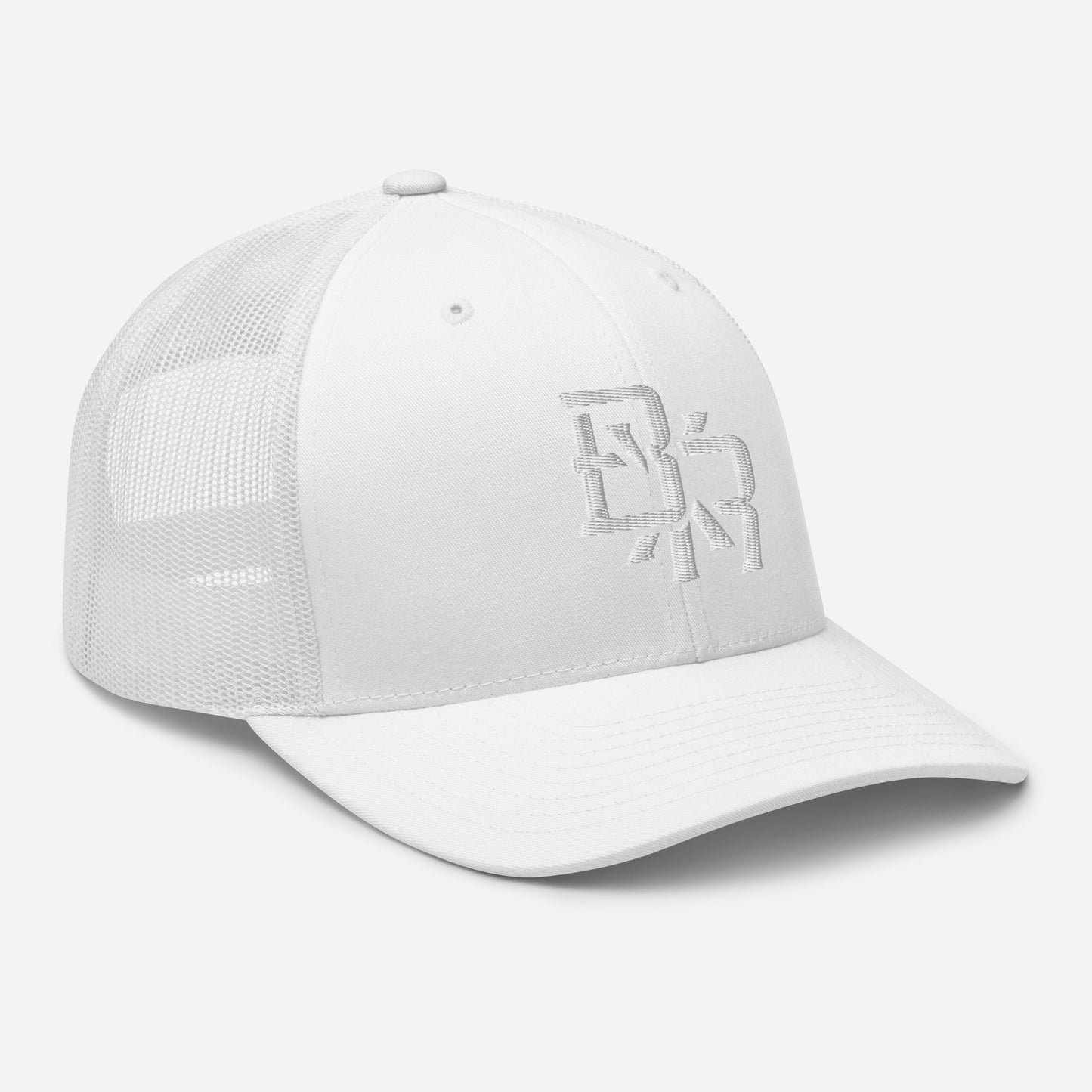 "BXR" Retro Trucker Hat | Yupoong 6606 | E Luna CLASSIC Solocrest 1 White Thread Front Logo
