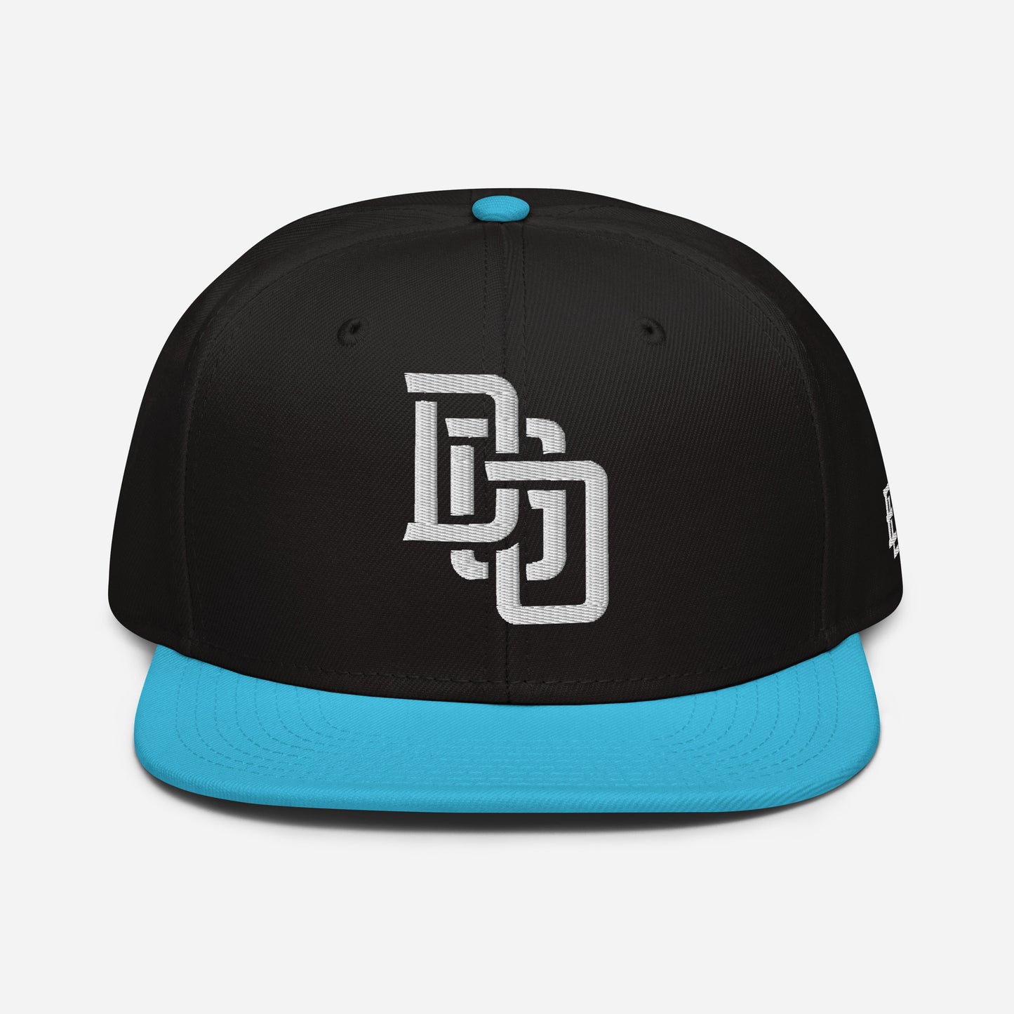 "DGO" Snapback | Otto Cap 125-978 | E Luna Brand ESSENTIAL Duocrest 2 White Thread Logos: Front & Left