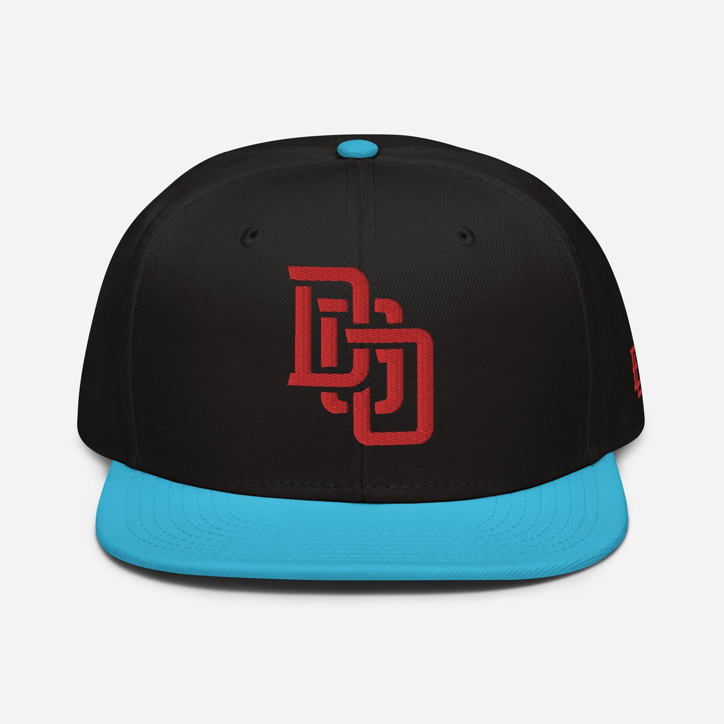 "DGO" Snapback | Otto Cap 125-978 | E Luna Brand ESSENTIAL Duocrest 2 Red Thread Logos: Front & Left