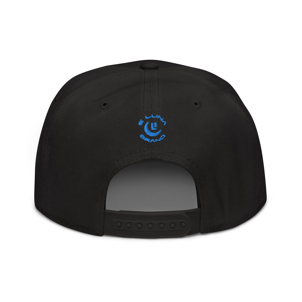 "SAN" Snapback | E Luna Brand SELECT | 3 Aqua/Teal Thread Logos | 3D Puff Edition
