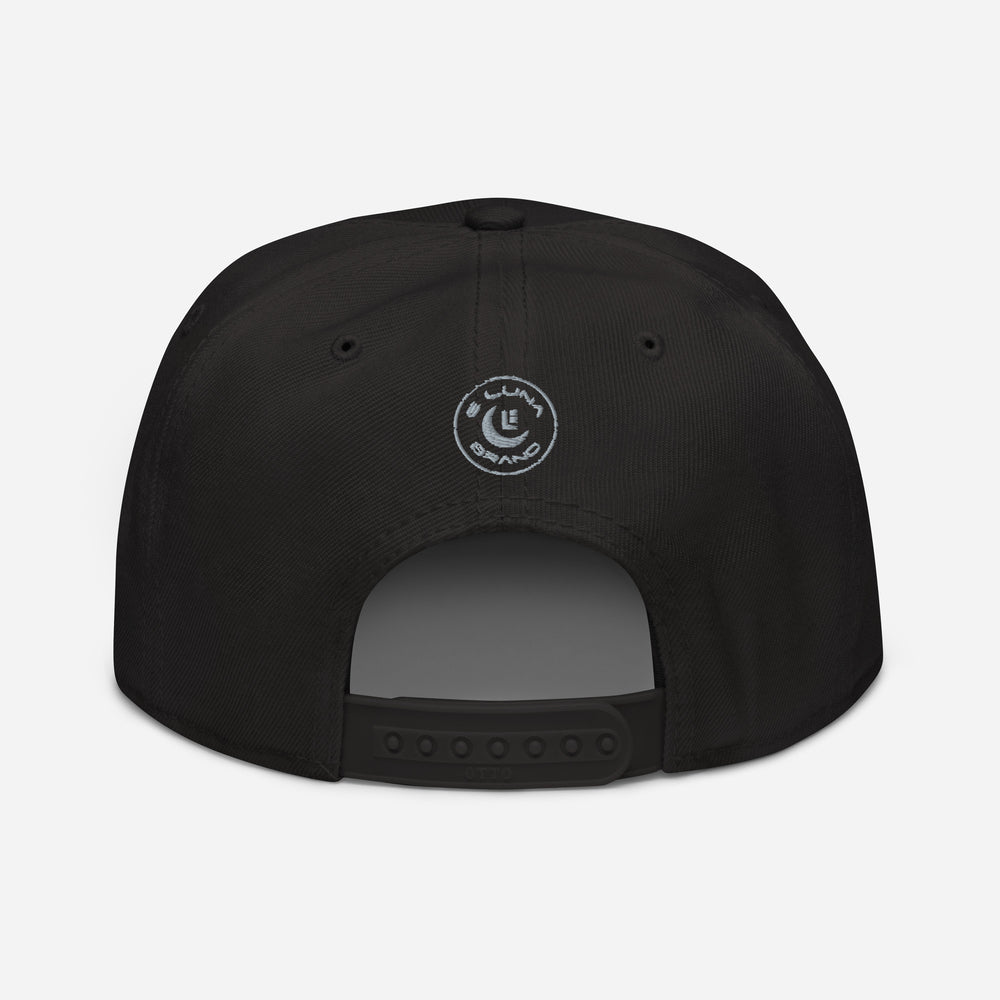 "213" Snapback | Otto Cap 125-978 | E Luna SELECT Tricrest 3 Grey Thread Front, Left Side & Back Logos