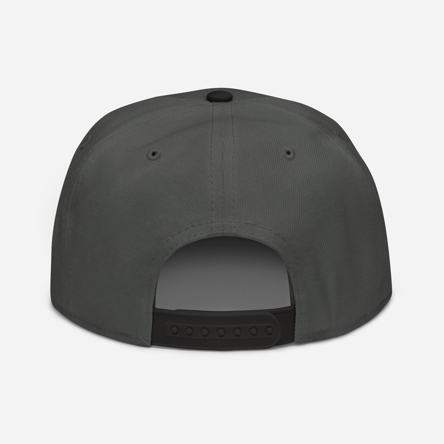 "DGO" Snapback | Otto Cap 125-978 | E Luna Brand ESSENTIAL Duocrest 2 Navy Thread Logos: Front & Left