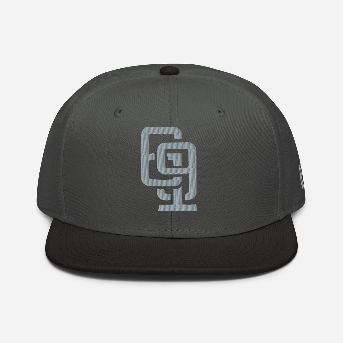 "619" Snapback Otto Cap | E Luna Brand ESSENTIAL | 2 Grey Thread Logos