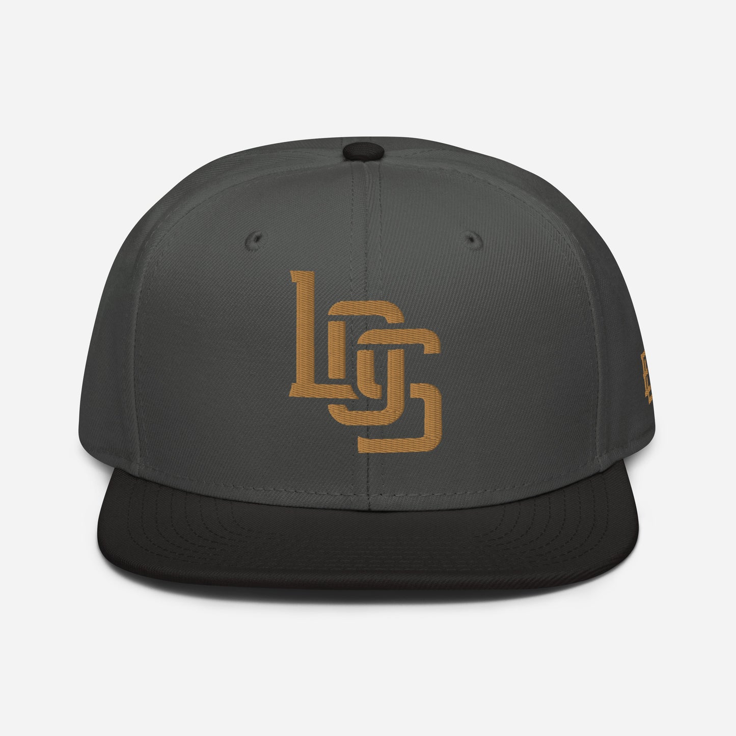 "LOS" Snapback | E Luna Brand ESSENTIAL | 2 Old Gold Thread Logos
