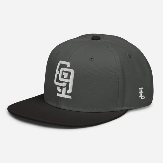 "619" Snapback | E Luna Brand ESSENTIAL | 2 White Thread Logos | 3D Puff Edition