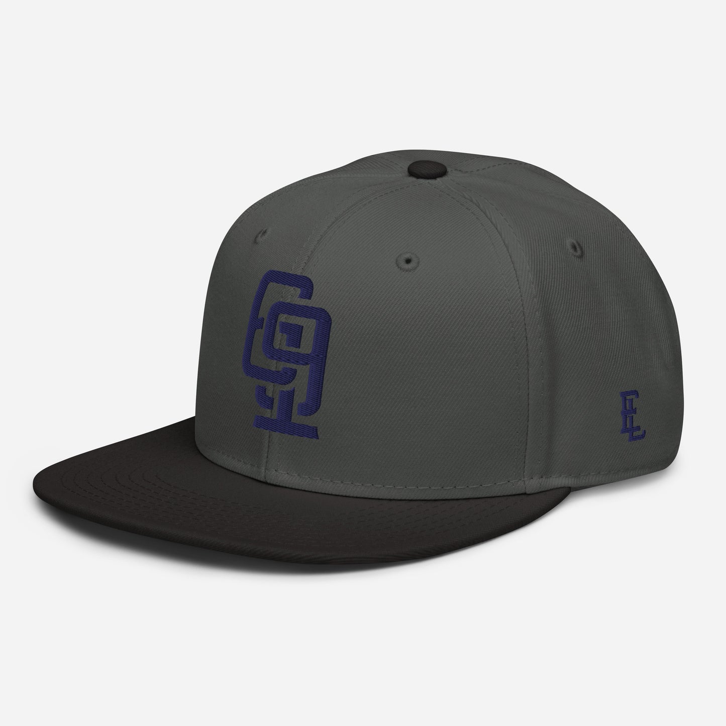"619" Snapback Otto Cap | E Luna Brand ESSENTIAL | 2 Navy Thread Logos