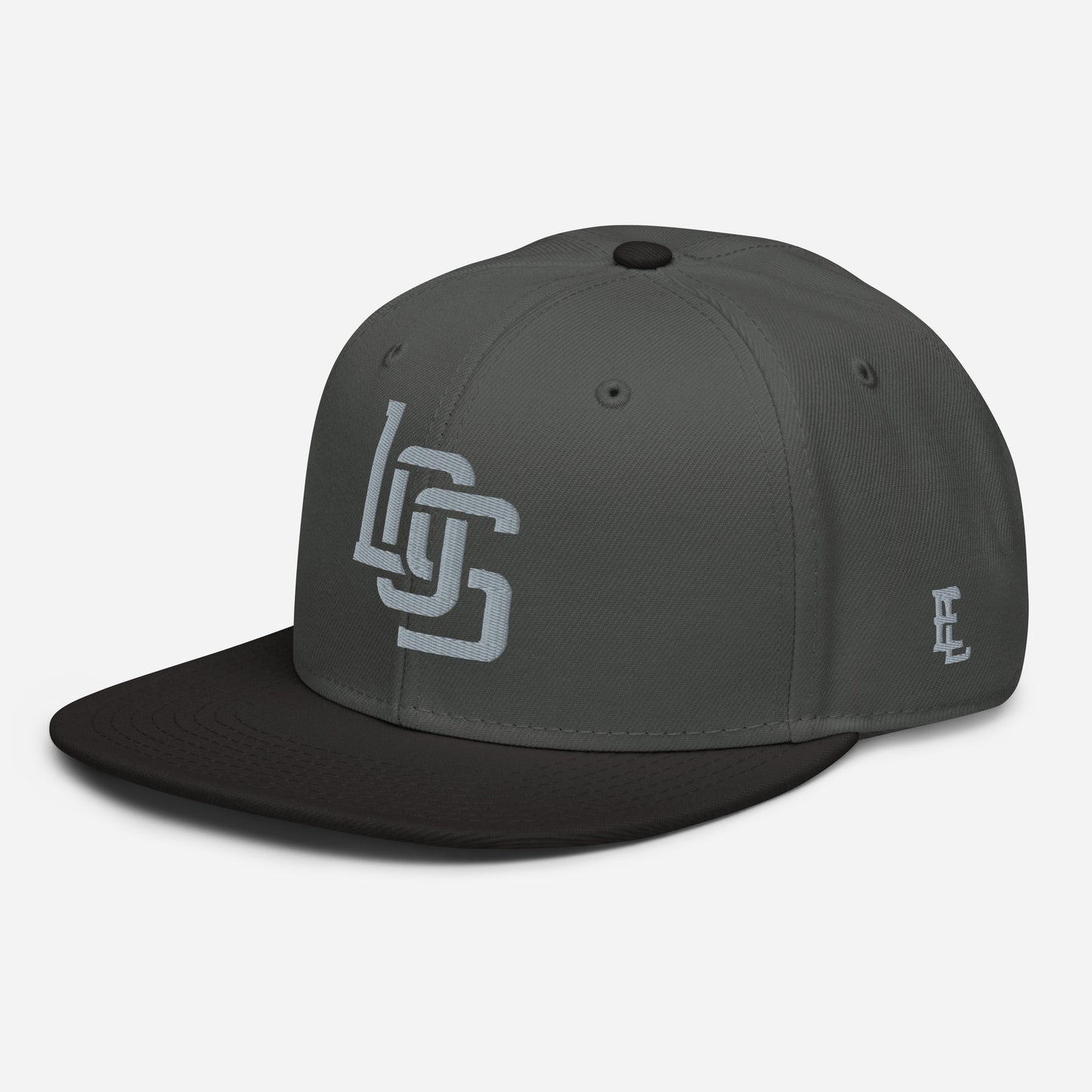 "LOS" Snapback | E Luna Brand ESSENTIAL | 2 Grey Thread Logos