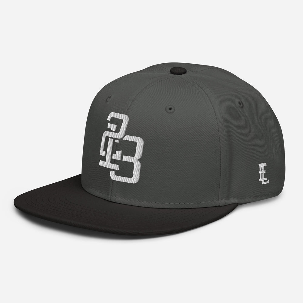 Boné ajustável "213" | Otto Cap 125-978 | E Luna SELECT Tricrest 3 Fio Branco na Frente, Lateral Esquerda e Logos na Parte de Trás