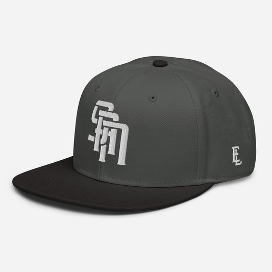 "SAN" Snapback | E Luna Brand SELECT | 3 White Thread Logos | 3D Puff Edition