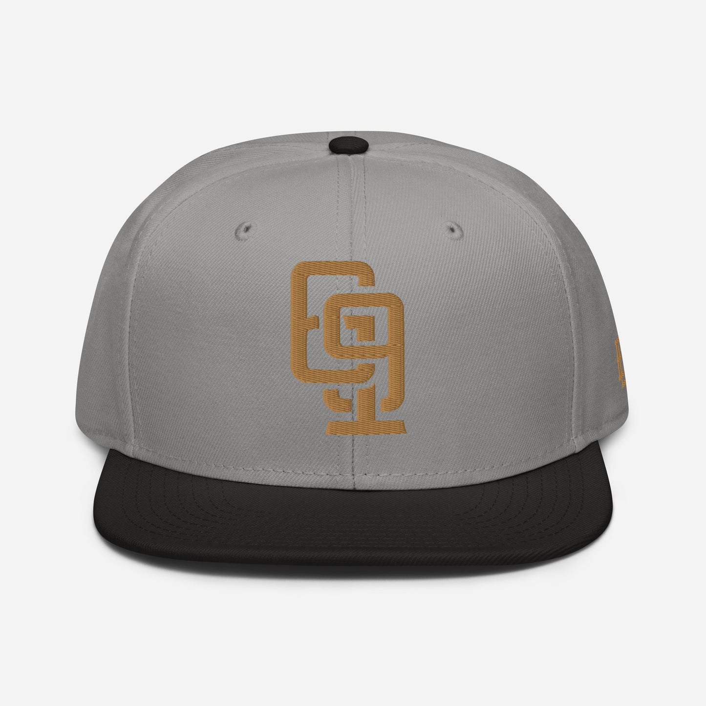 "619" Snapback Otto Cap | E Luna Brand ESSENTIAL | 2 Old Gold Thread Logos
