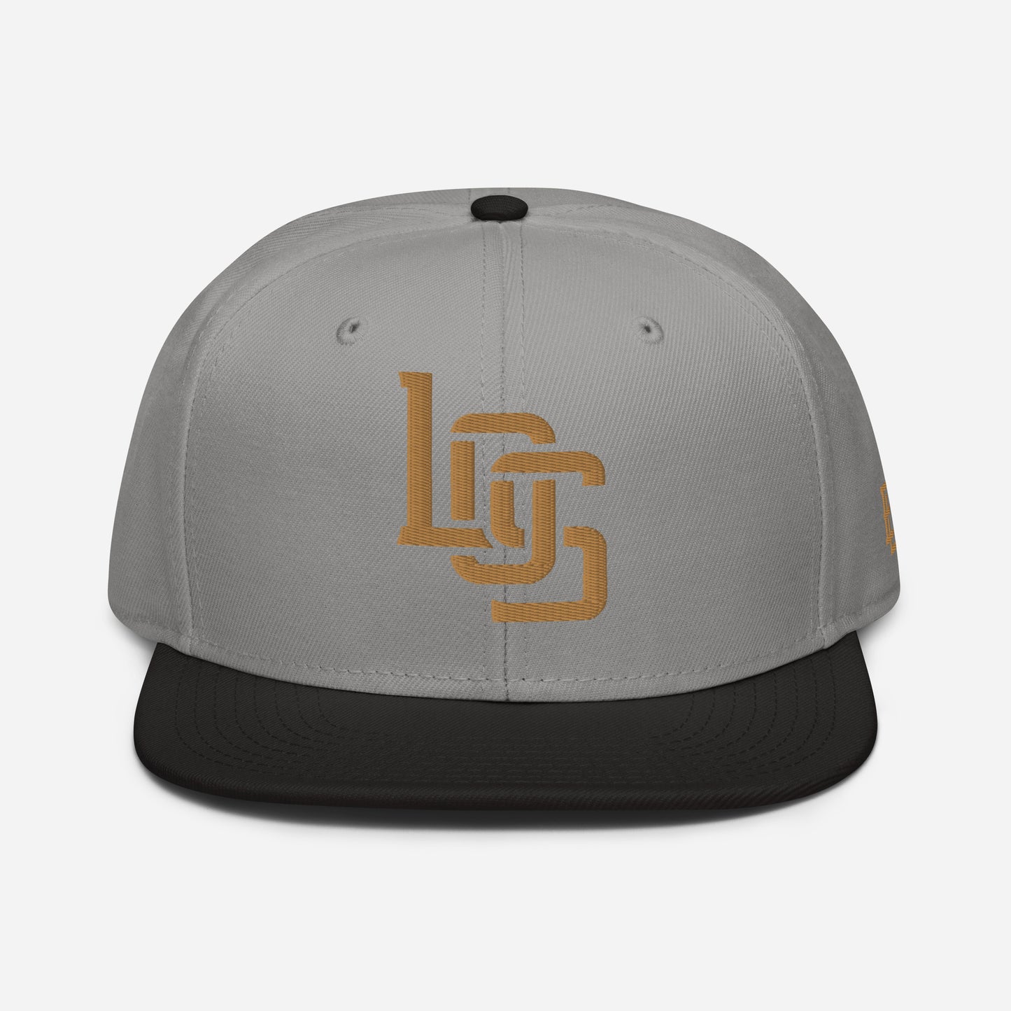 "LOS" Snapback | E Luna Brand ESSENTIAL | 2 Old Gold Thread Logos