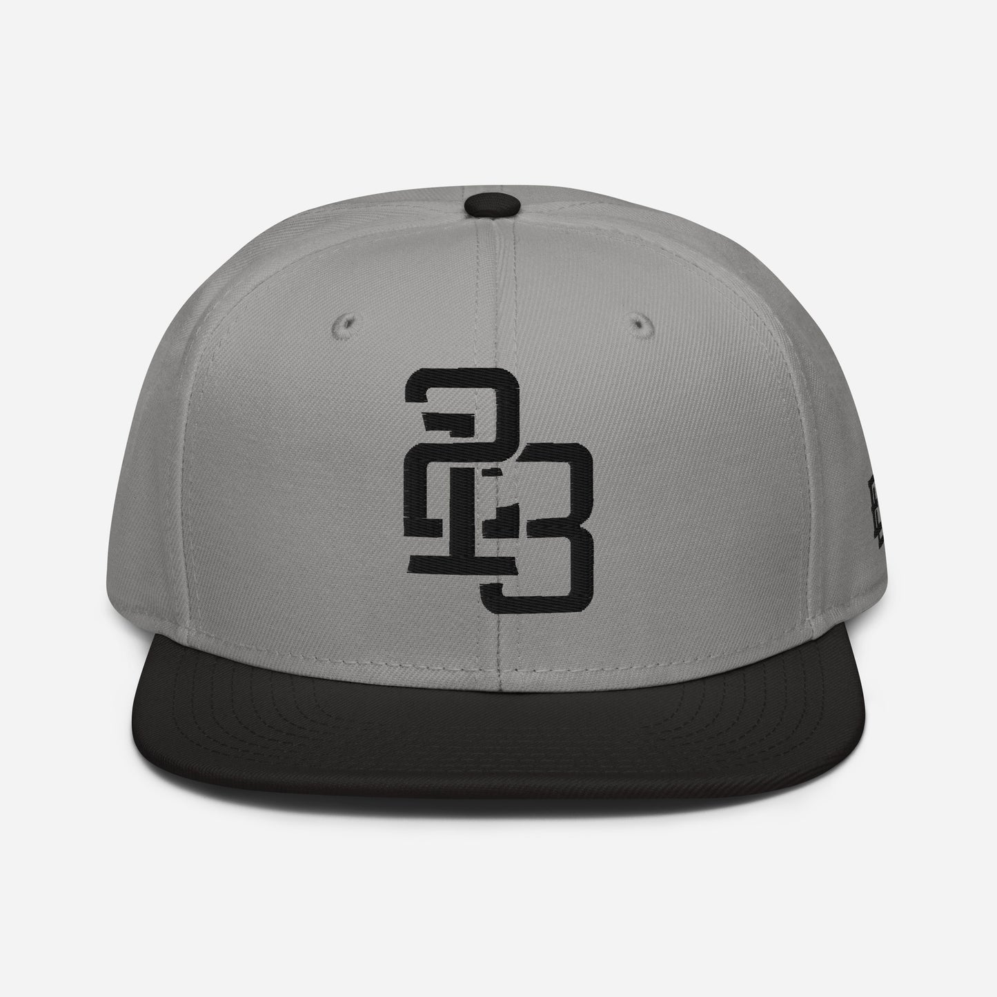 "213" Snapback | Otto Cap 125-978 | E Luna SELECT Tricrest 3 Black Thread Front, Left Side & Back Logos
