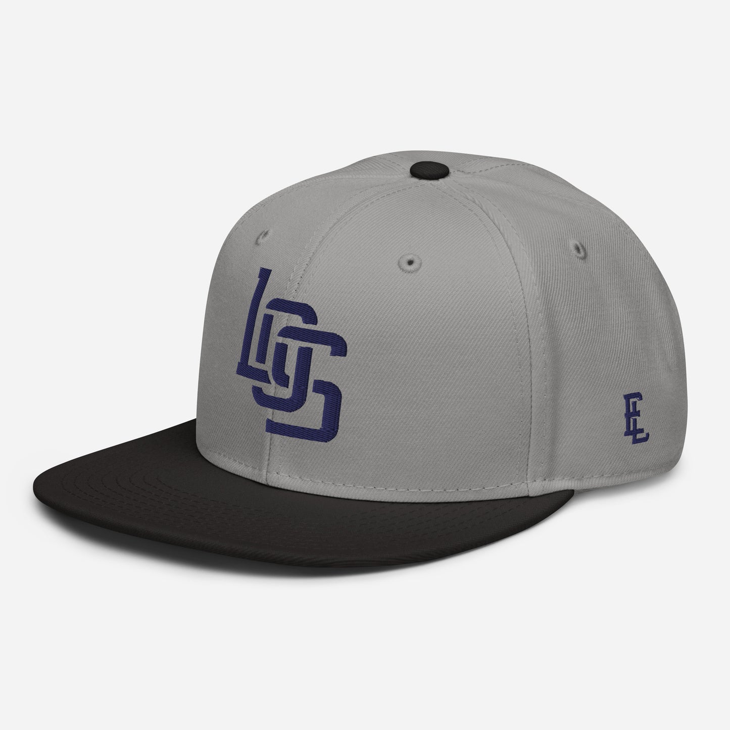 "LOS" Snapback | E Luna Brand ESSENTIAL | 2 Navy Thread Logos