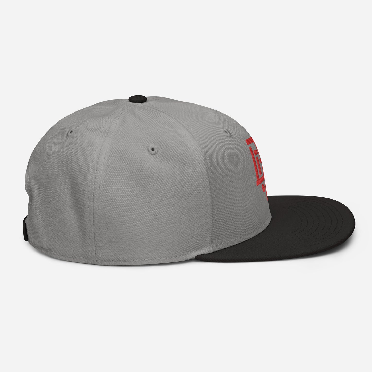 "DGO" Snapback | Otto Cap 125-978 | E Luna Brand ESSENTIAL Duocrest 2 Red Thread Logos: Front & Left