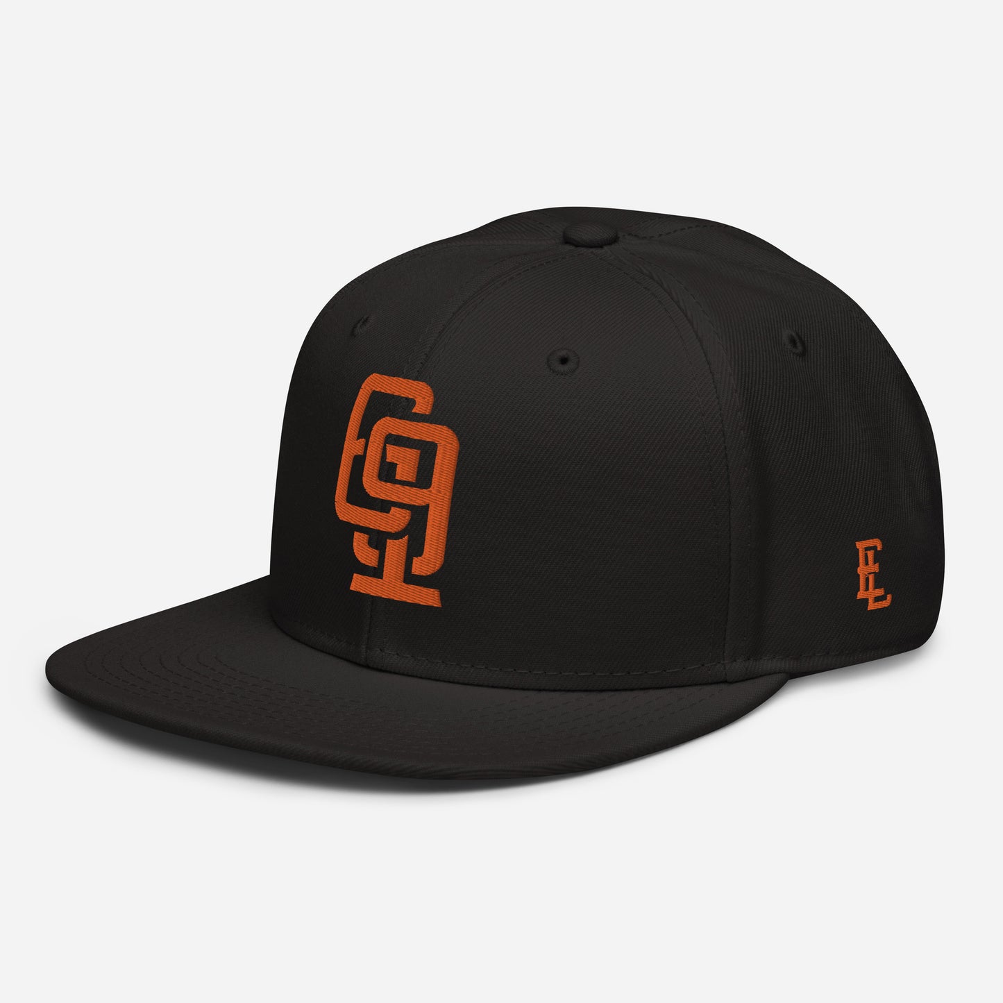 "619" Snapback Otto Cap | E Luna Brand ESSENTIAL | 2 Orange Thread Logos