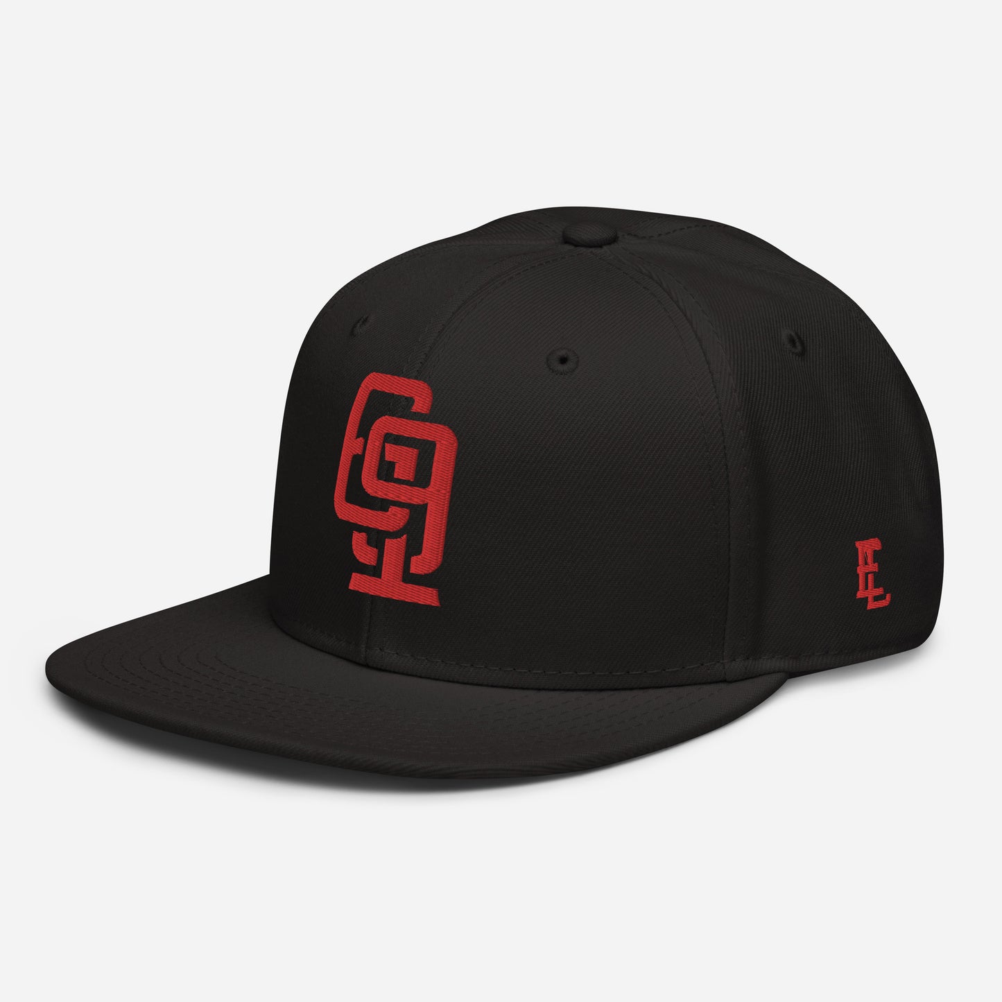 "619" Snapback Otto Cap | E Luna Brand ESSENTIAL | 2 Red Thread Logos