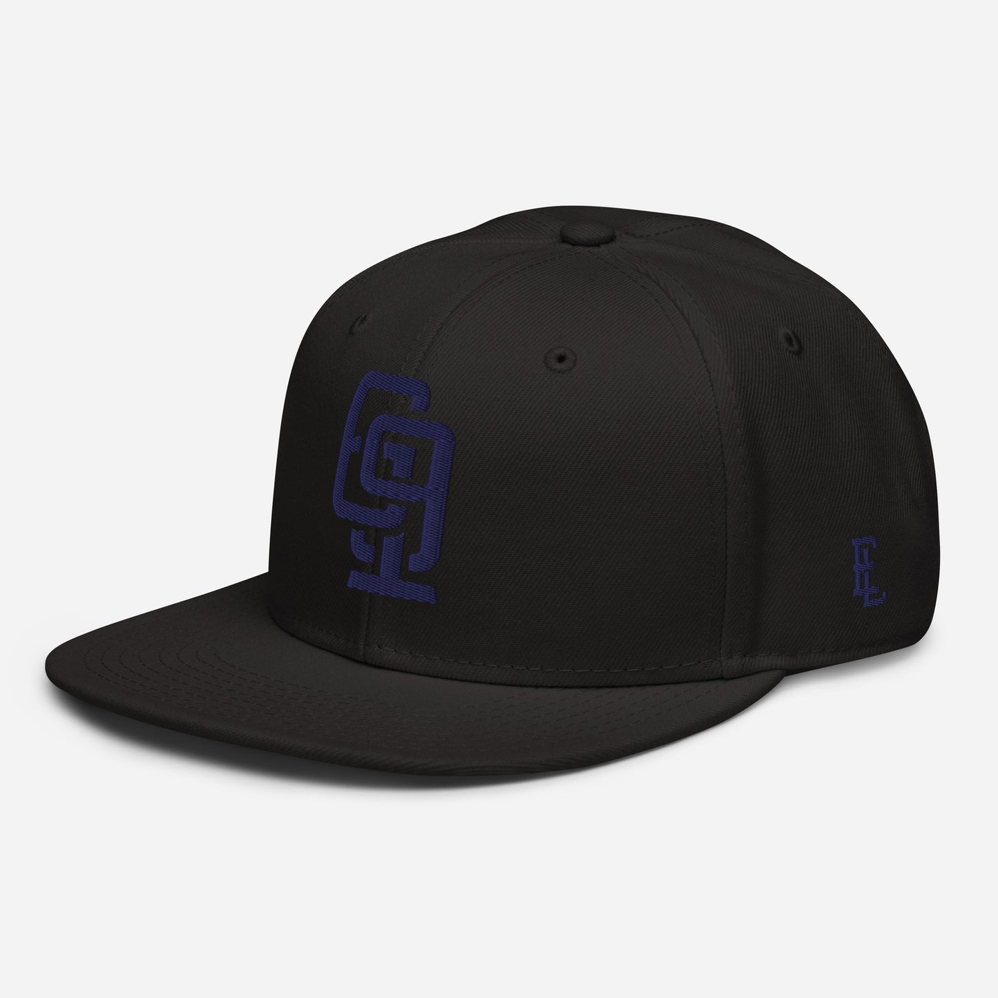 "619" Snapback Otto Cap | E Luna Brand ESSENTIAL | 2 Navy Thread Logos