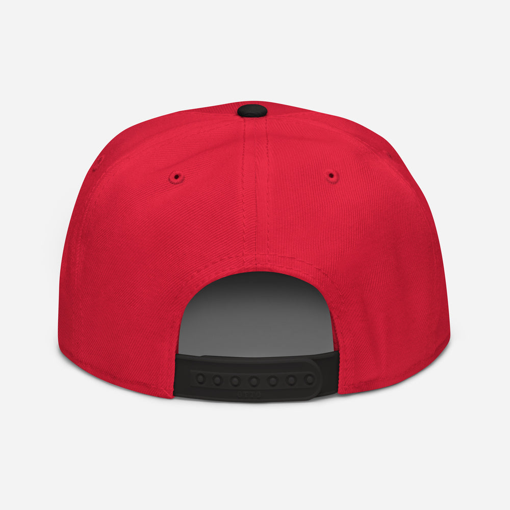 "SAN" Snapback | E Luna Brand ESSENTIAL | 2 Black Thread Logos | 3D Puff Edition