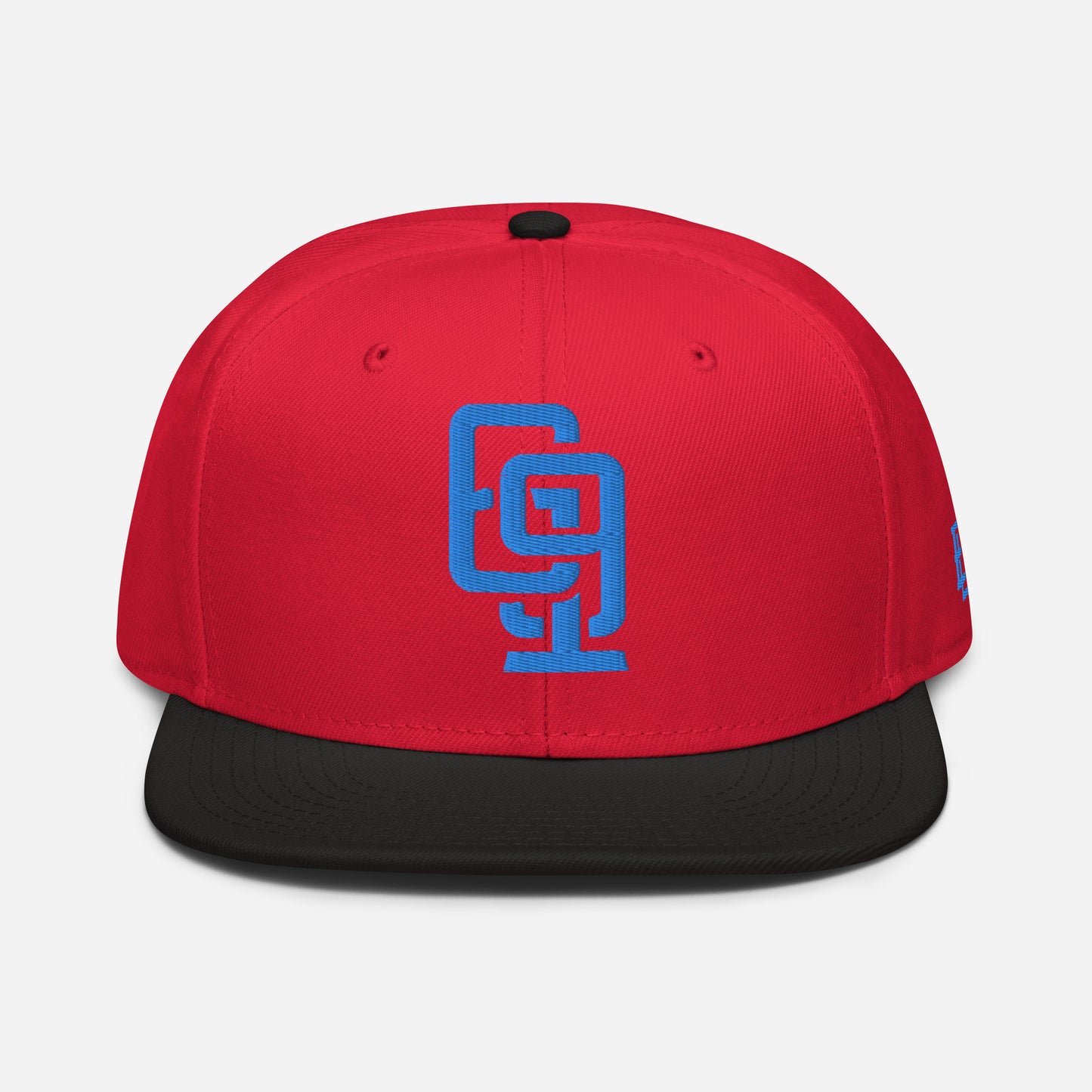 "619" Snapback Otto Cap | E Luna Brand ESSENTIAL | 2 Aqua/Teal Thread Logos
