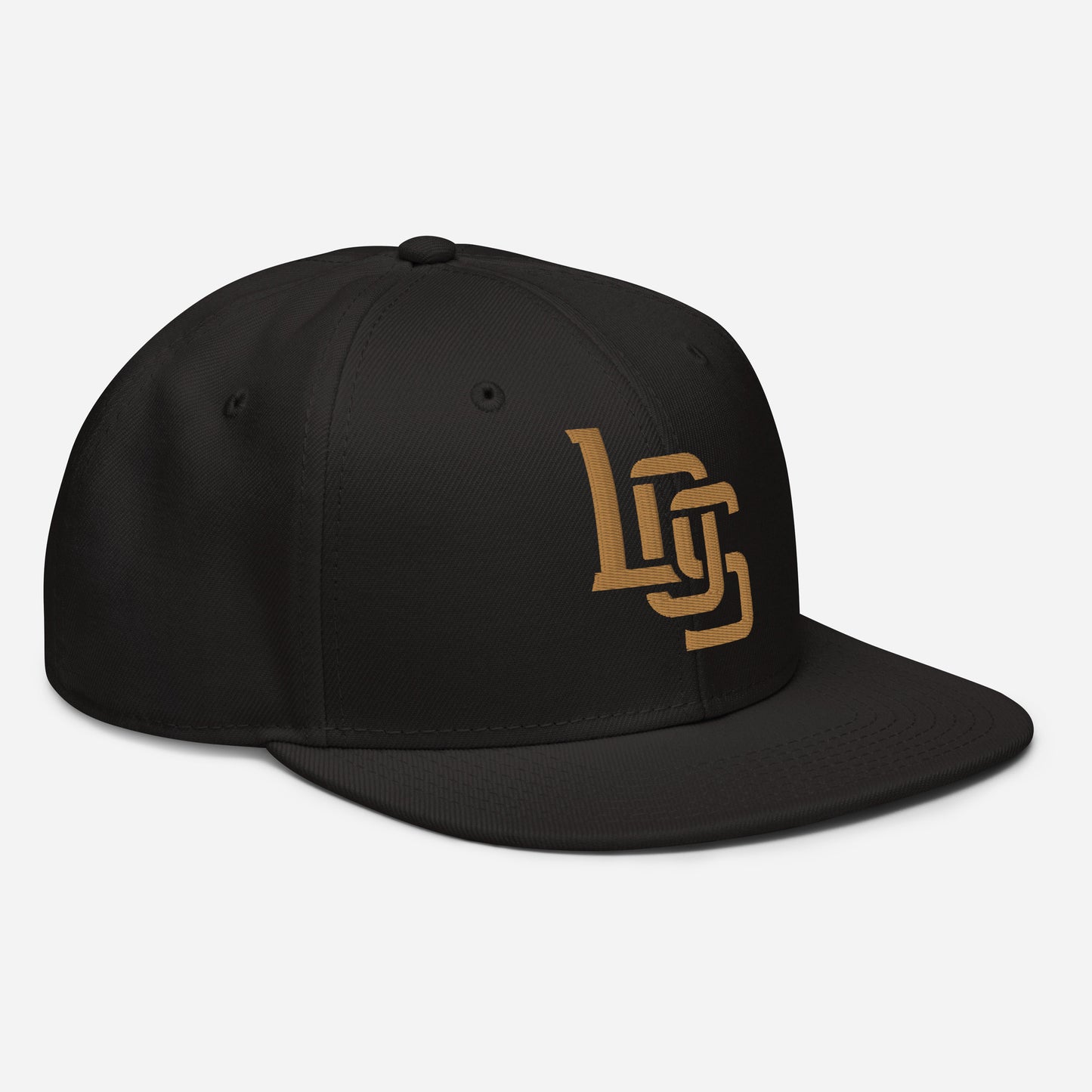 "LOS" Snapback | E Luna Brand ESSENTIAL | 2 Old Gold Thread Logos