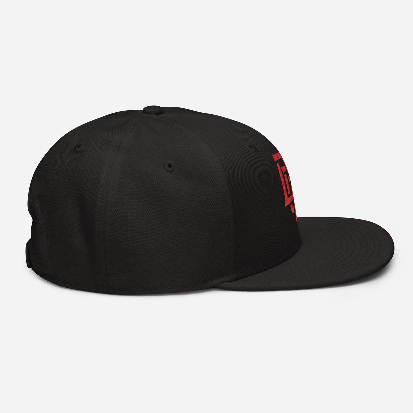 "DGO" Snapback | Otto Cap 125-978 | E Luna Brand ESSENTIAL Duocrest 2 Red Thread Logos: Front & Left