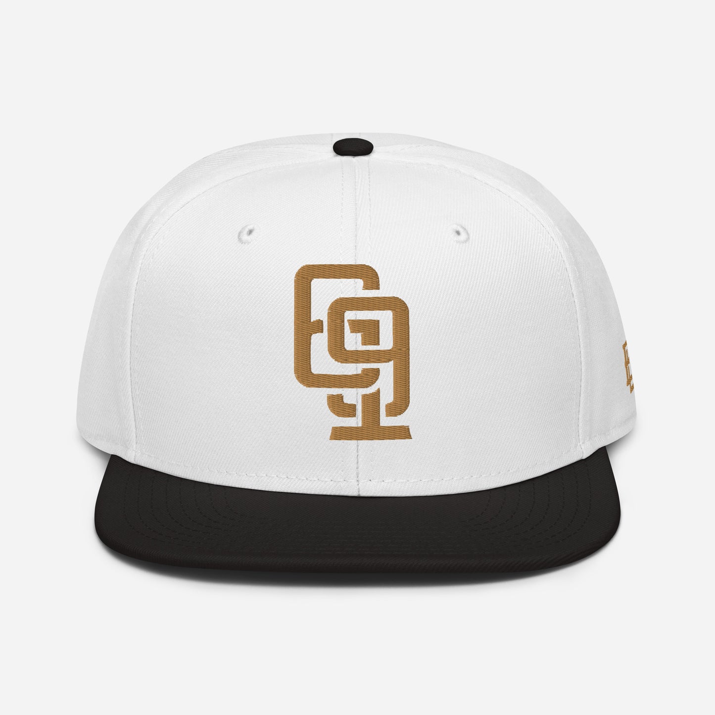 "619" Snapback Otto Cap | E Luna Brand ESSENTIAL | 2 Old Gold Thread Logos