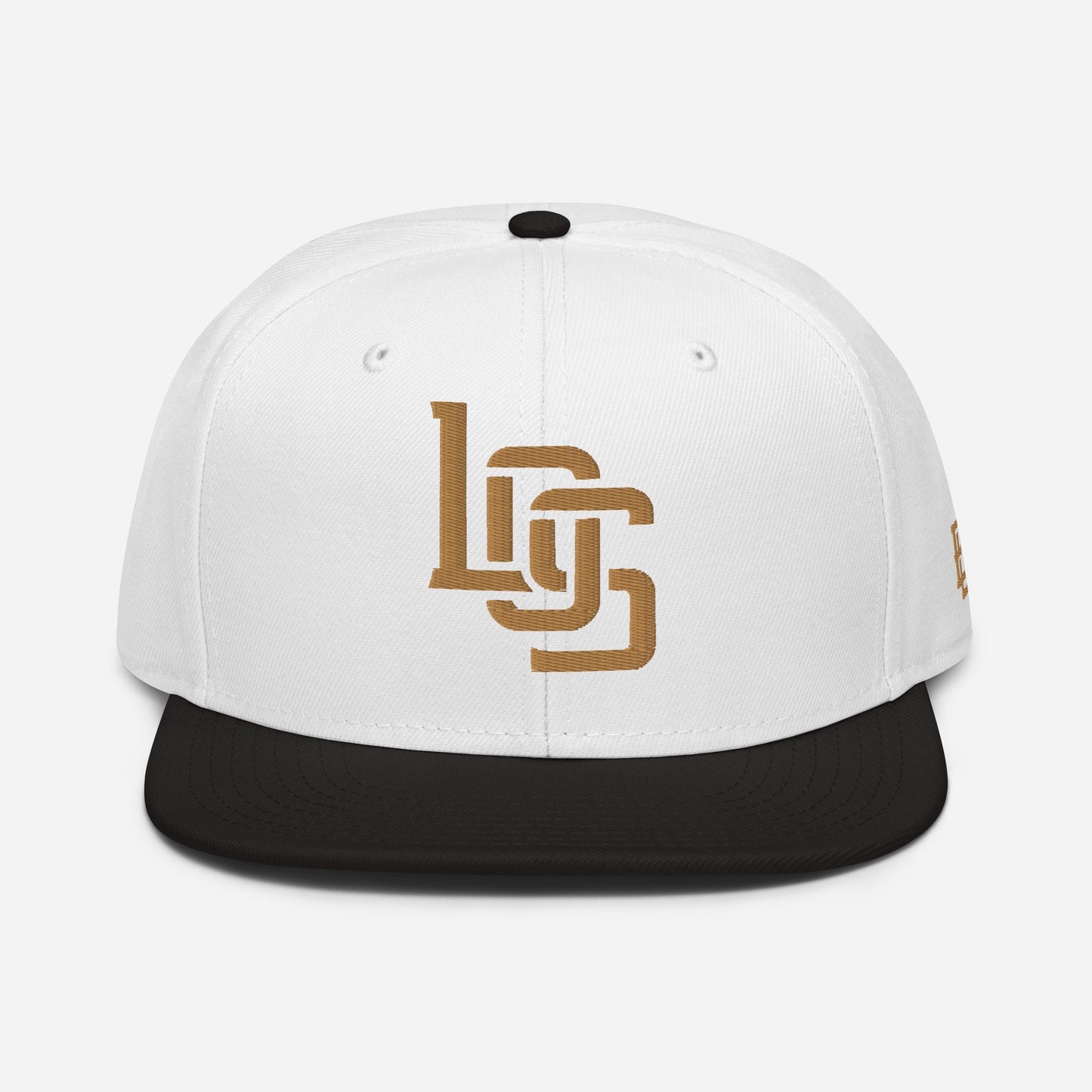 "LOS" Snapback | E Luna Brand ESSENTIAL | 2 Old Gold Thread Logos