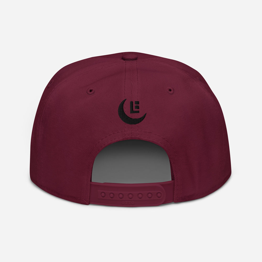 Snapback "SAN" | E Luna Brand PREMIUM | 4 logotipos con hilo negro | Edición con relieve 3D