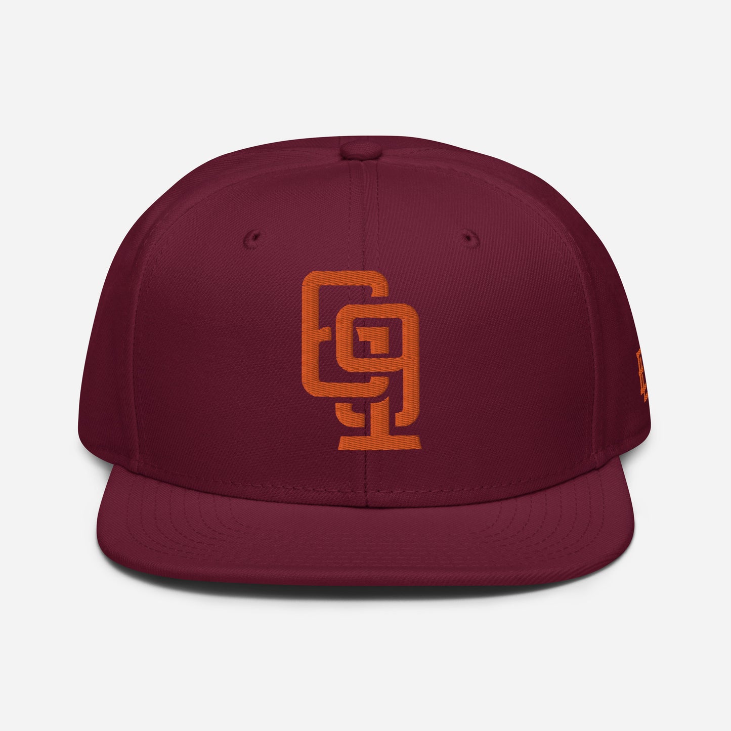 "619" Snapback Otto Cap | E Luna Brand ESSENTIAL | 2 Orange Thread Logos