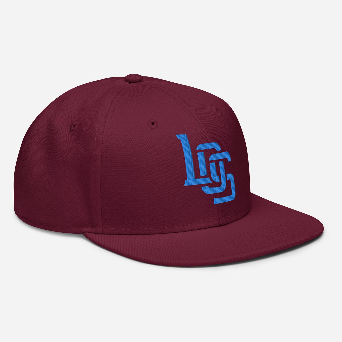 "LOS" Snapback | E Luna Brand ESSENTIAL | 2 Aqua/Teal Thread Logos