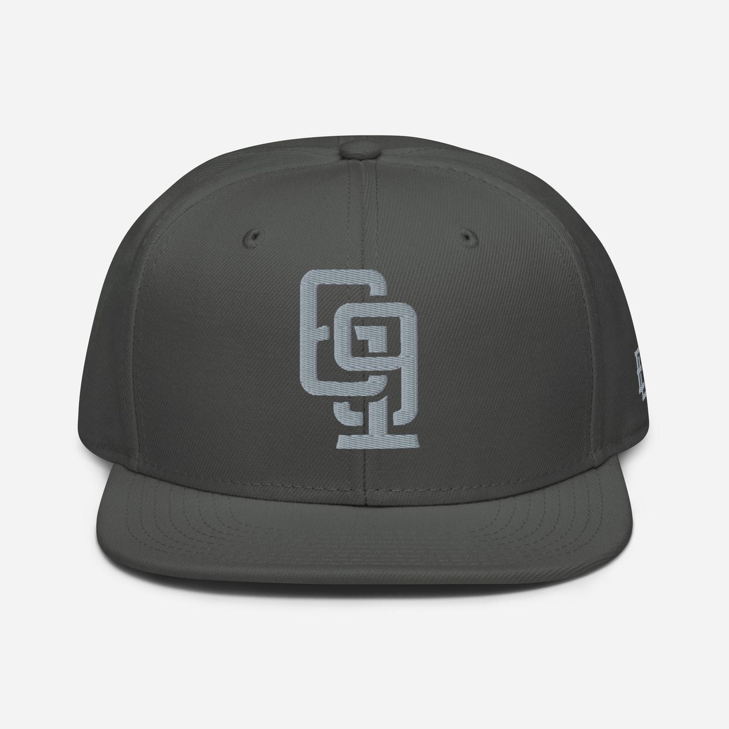 "619" Snapback Otto Cap | E Luna Brand ESSENTIAL | 2 Grey Thread Logos