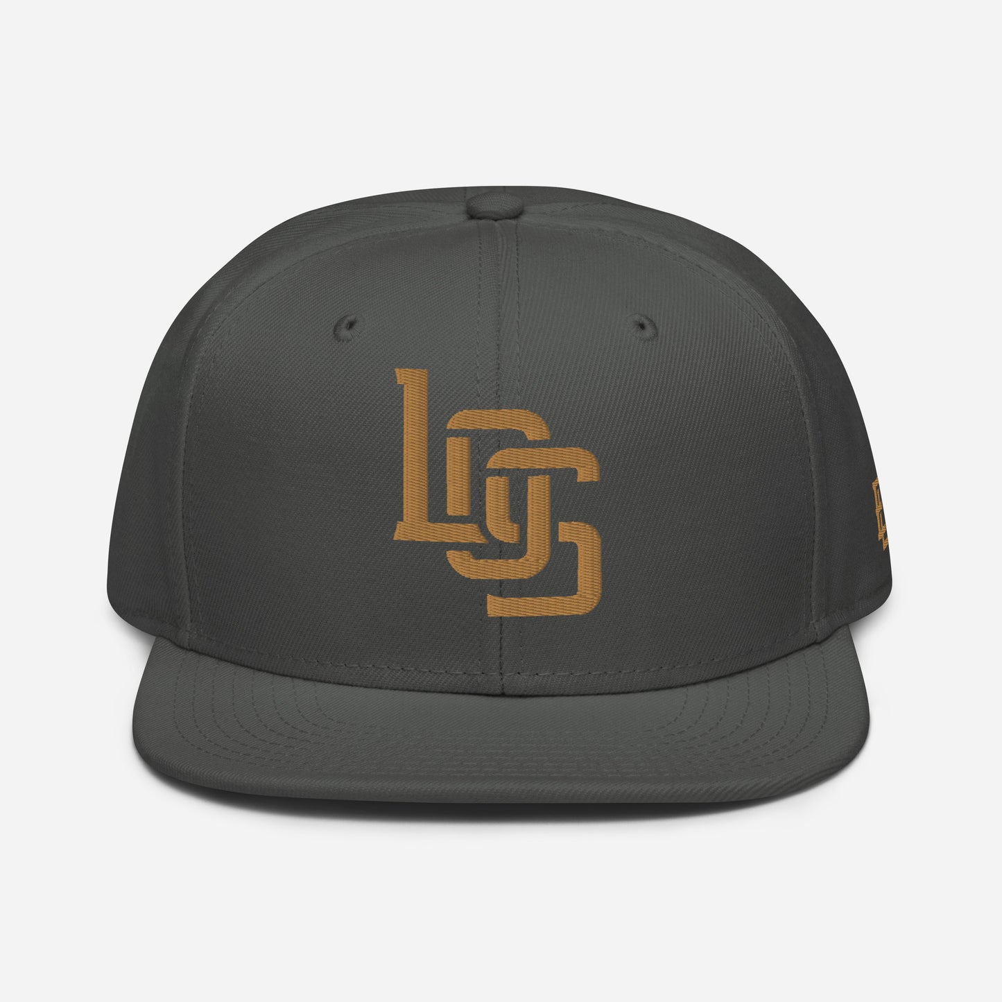 "LOS" Snapback | E Luna Brand ESSENTIAL | 2 Old Gold Thread Logos