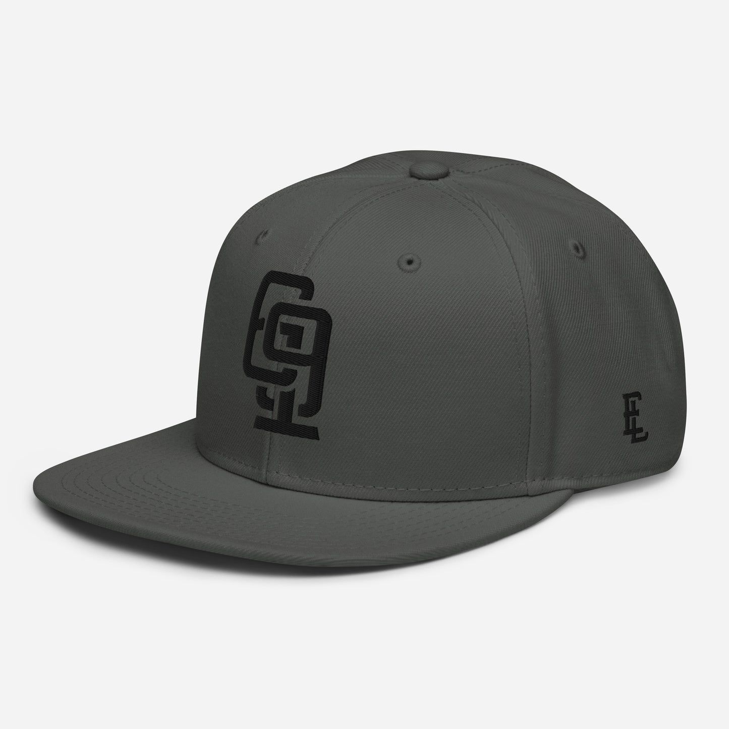 "619" Snapback Otto Cap | E Luna Brand ESSENTIAL | 2 Black Thread Logos