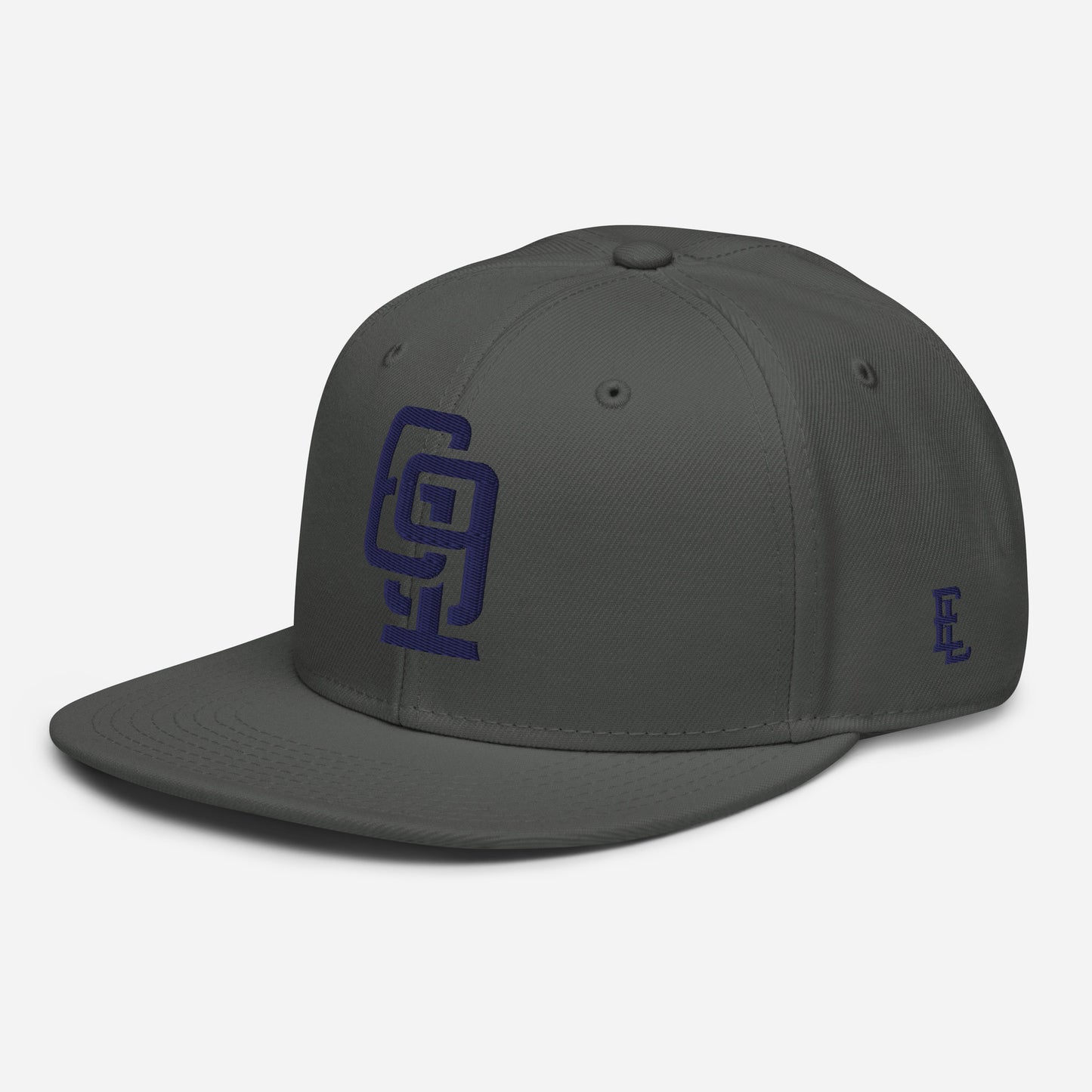 "619" Snapback Otto Cap | E Luna Brand ESSENTIAL | 2 Navy Thread Logos