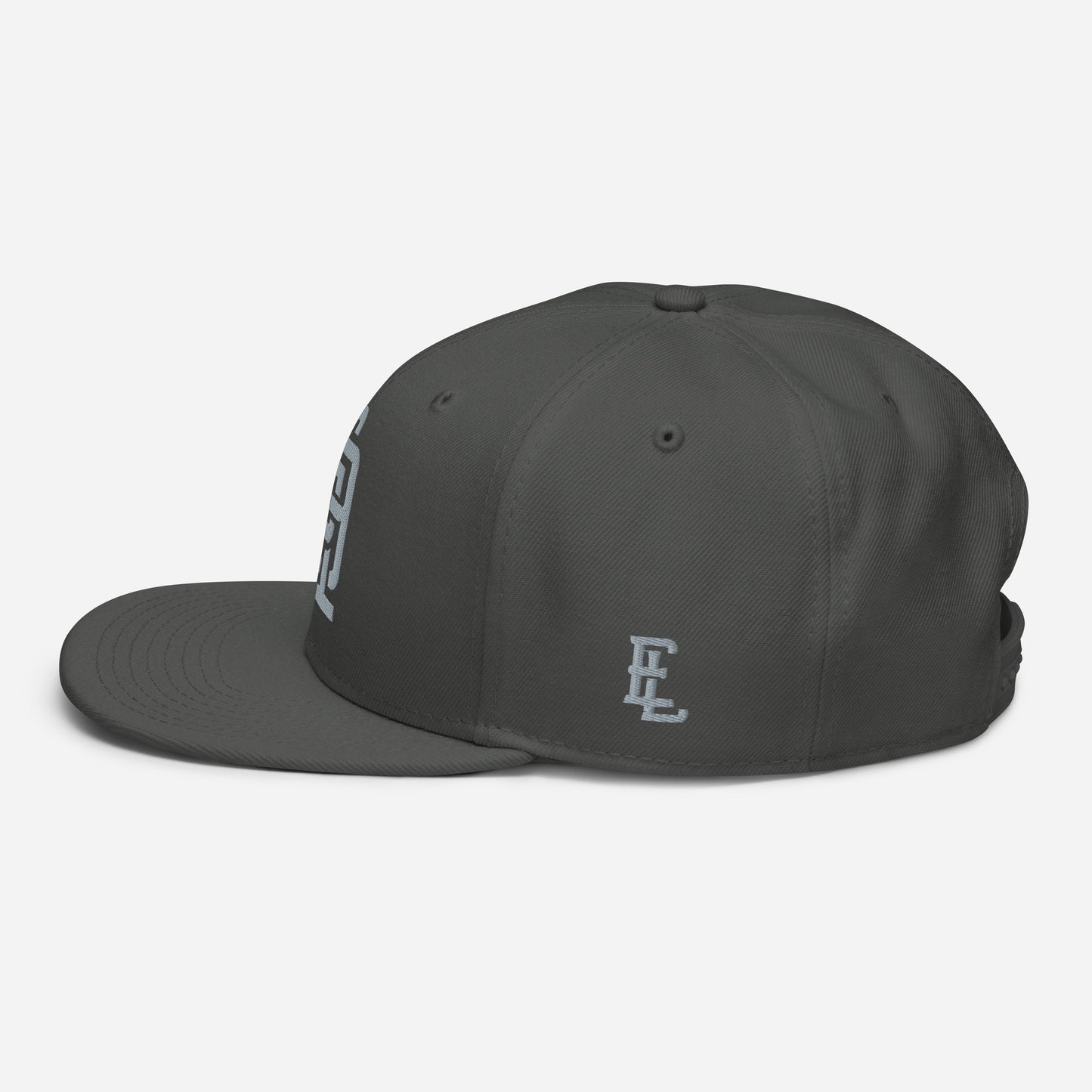 "619" Snapback Otto Cap | E Luna Brand ESSENTIAL | 2 Grey Thread Logos
