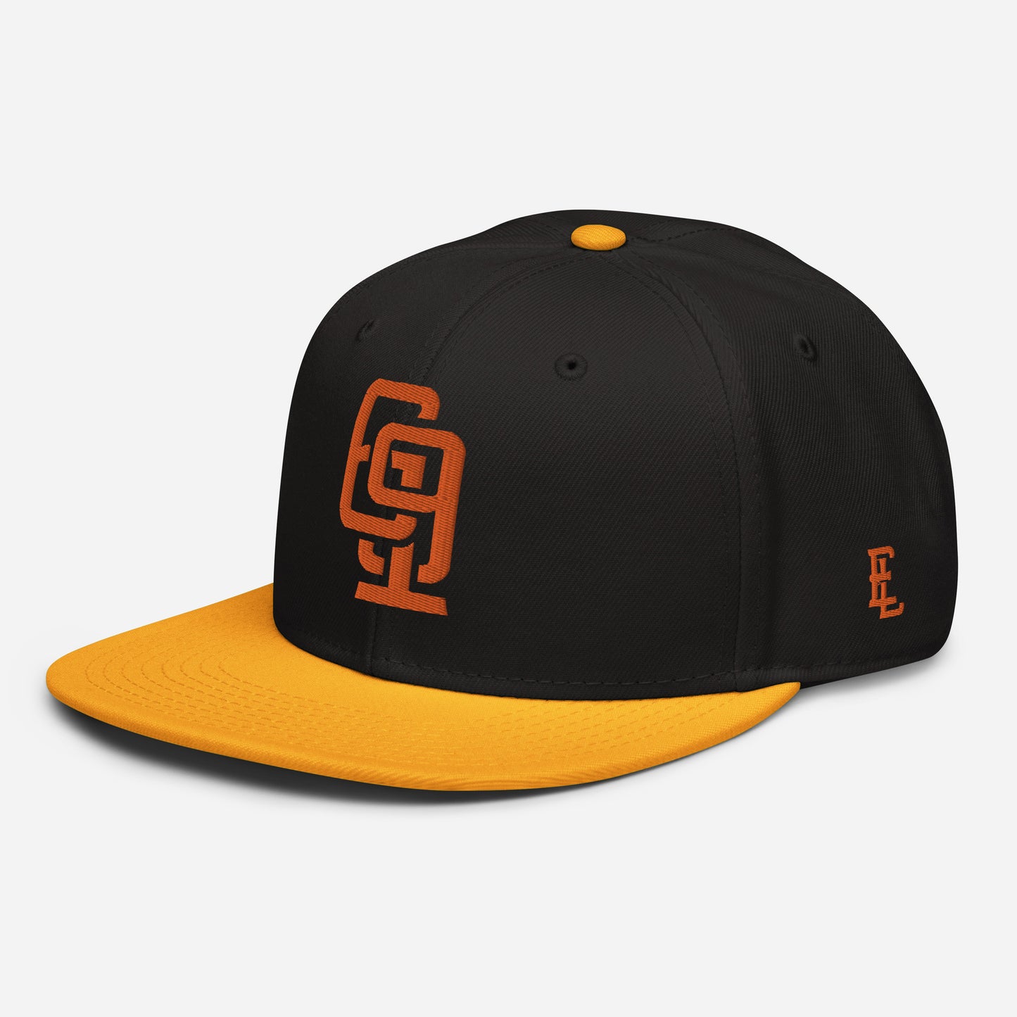 "619" Snapback Otto Cap | E Luna Brand ESSENTIAL | 2 Orange Thread Logos
