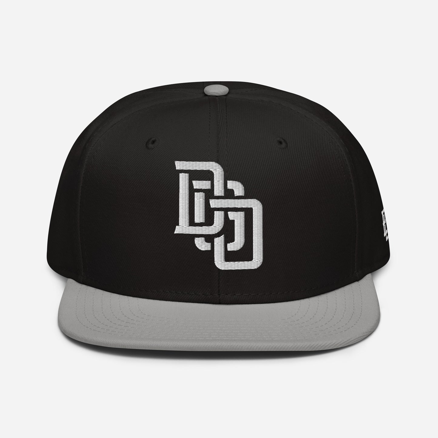"DGO" Snapback | Otto Cap 125-978 | E Luna Brand ESSENTIAL Duocrest 2 White Thread Logos: Front & Left