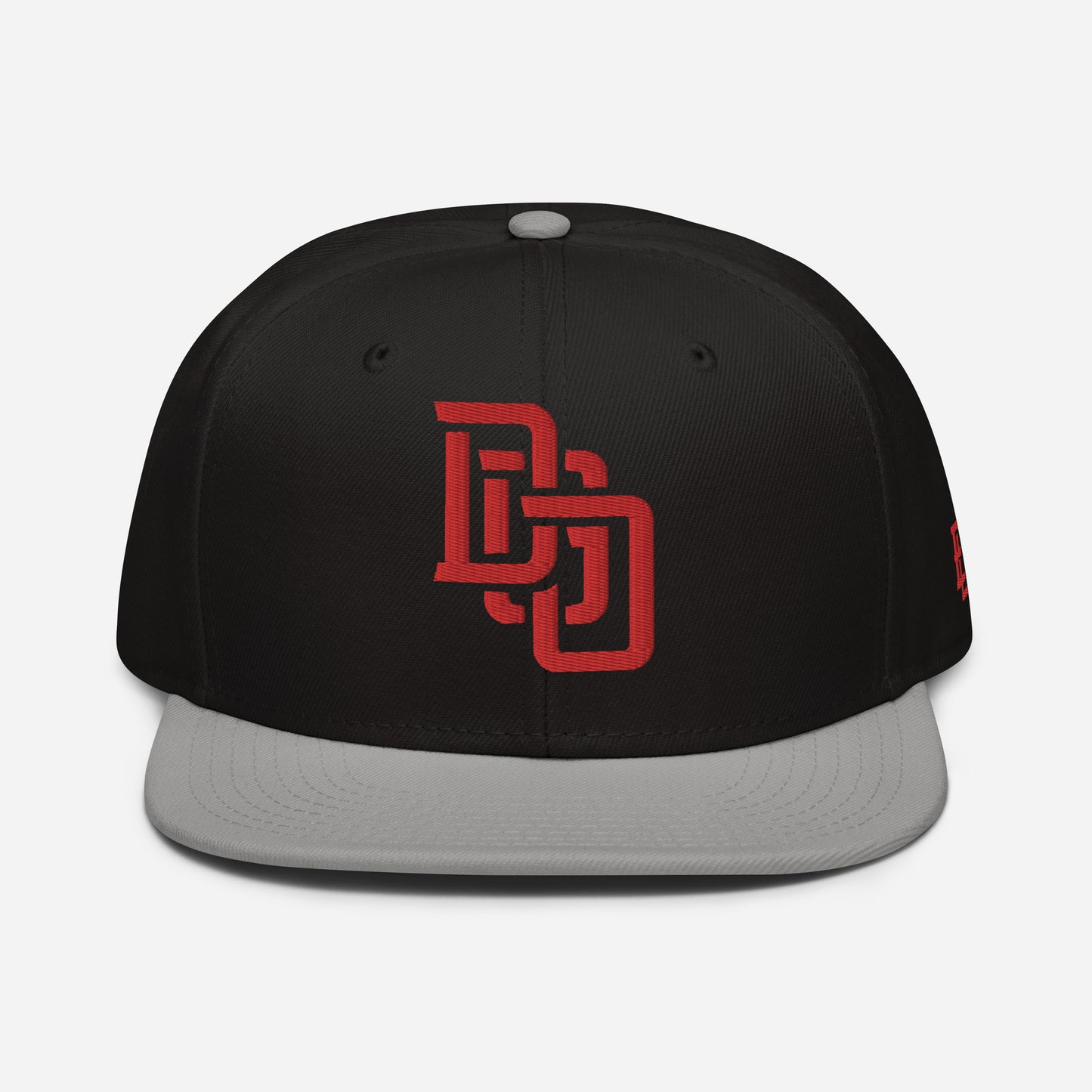 "DGO" Snapback | Otto Cap 125-978 | E Luna Brand ESSENTIAL Duocrest 2 Red Thread Logos: Front & Left