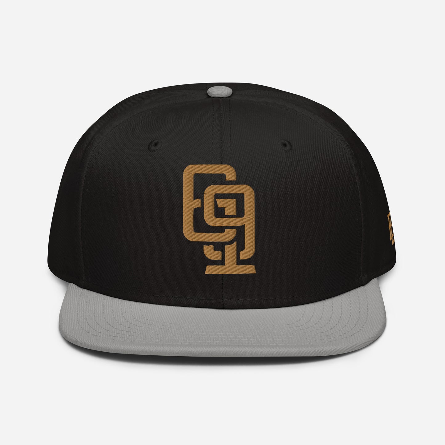 "619" Snapback Otto Cap | E Luna Brand ESSENTIAL | 2 Old Gold Thread Logos