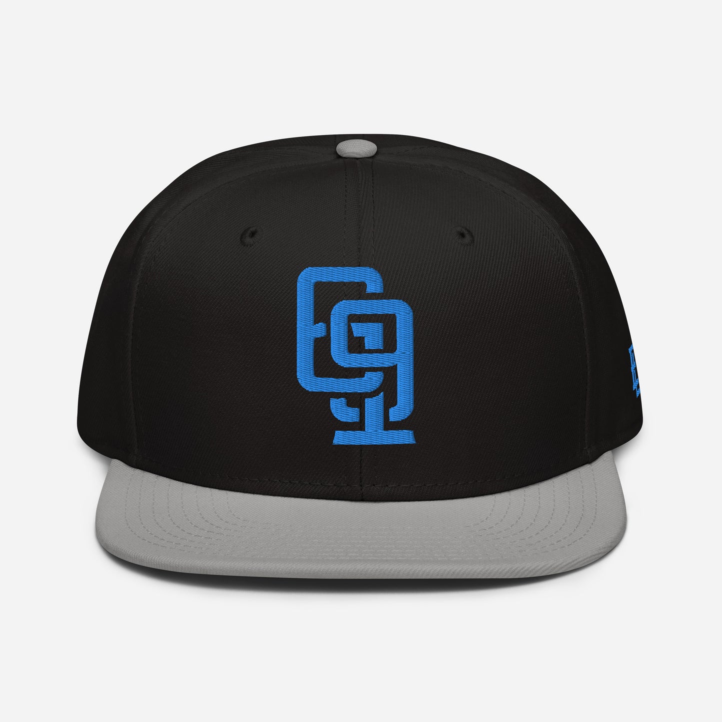"619" Snapback Otto Cap | E Luna Brand ESSENTIAL | 2 Aqua/Teal Thread Logos
